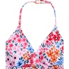 image:imageRoseSeek Girls Floral Halter Swimsuit High Waisted Triangle Boho 2 Piece Bikini Bathing Suit SwimwearMulticolor Floral