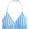 image:imageRoseSeek Girls Floral Halter Swimsuit High Waisted Triangle Boho 2 Piece Bikini Bathing Suit SwimwearWater Blue