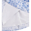 image:imageRoseSeek Girls Floral Print Summer Dress Bowknot Ruched Bust A Line Cami Dress High Waist Ruffle Hem Cute Sun DressesBlue and White