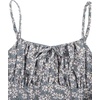 image:imageRoseSeek Girls Floral Print Summer Dress Bowknot Ruched Bust A Line Cami Dress High Waist Ruffle Hem Cute Sun DressesDark Blue