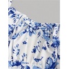 image:imageRoseSeek Girls Floral Print Summer Dress Bowknot Ruched Bust A Line Cami Dress High Waist Ruffle Hem Cute Sun DressesLight Blue