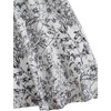 image:imageRoseSeek Girls Floral Print Summer Dress Bowknot Ruched Bust A Line Cami Dress High Waist Ruffle Hem Cute Sun DressesWhite Black Floral