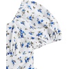 image:imageRoseSeek Girls Floral Summer Dress Layer Ruffle Sweetheart Neck Short Puff Sleeve A Line Casual DressFloral Blue and White