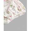 image:imageRoseSeek Girls Floral Summer Dress Layer Ruffle Sweetheart Neck Short Puff Sleeve A Line Casual DressMulticolor Pink