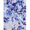 image:imageRoseSeek Girls Floral Summer Dress Ruffle Shirred High Waist Ruched Sweetheart A Line Spring DressBlue White Floral