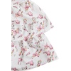 image:imageRoseSeek Girls Floral Summer Dress Ruffle Shirred High Waist Ruched Sweetheart A Line Spring DressPink and White