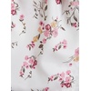 image:imageRoseSeek Girls Floral Summer Dress Ruffle Shirred High Waist Ruched Sweetheart A Line Spring DressPink and White