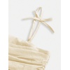 image:imageRoseSeek Girls Flowy Cami Dress Ruched Sleeveless Pink Layered Ruffle Kawaii Short Smocked Summer DressesBeige