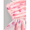 image:imageRoseSeek Girls Flowy Cami Dress Ruched Sleeveless Pink Layered Ruffle Kawaii Short Smocked Summer DressesFloral Pink