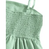 image:imageRoseSeek Girls Flowy Cami Dress Ruched Sleeveless Pink Layered Ruffle Kawaii Short Smocked Summer DressesGreen