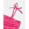 image:imageRoseSeek Girls Flowy Cami Dress Ruched Sleeveless Pink Layered Ruffle Kawaii Short Smocked Summer DressesHot Pink