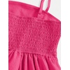 image:imageRoseSeek Girls Flowy Cami Dress Ruched Sleeveless Pink Layered Ruffle Kawaii Short Smocked Summer DressesHot Pink