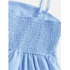 image:imageRoseSeek Girls Flowy Cami Dress Ruched Sleeveless Pink Layered Ruffle Kawaii Short Smocked Summer DressesLight Blue