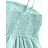 image:imageRoseSeek Girls Flowy Cami Dress Ruched Sleeveless Pink Layered Ruffle Kawaii Short Smocked Summer DressesLight Mint Green