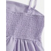image:imageRoseSeek Girls Flowy Cami Dress Ruched Sleeveless Pink Layered Ruffle Kawaii Short Smocked Summer DressesMauve Purple