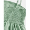 image:imageRoseSeek Girls Flowy Cami Dress Ruched Sleeveless Pink Layered Ruffle Kawaii Short Smocked Summer DressesMint Green