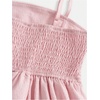 image:imageRoseSeek Girls Flowy Cami Dress Ruched Sleeveless Pink Layered Ruffle Kawaii Short Smocked Summer DressesPink