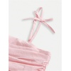 image:imageRoseSeek Girls Flowy Cami Dress Ruched Sleeveless Pink Layered Ruffle Kawaii Short Smocked Summer DressesPink
