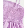 image:imageRoseSeek Girls Flowy Cami Dress Ruched Sleeveless Pink Layered Ruffle Kawaii Short Smocked Summer DressesViolet Purple