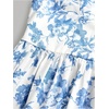 image:imageRoseSeek Girls Flowy Floral Midi Dresses Smocked Cami Sundress Beach Vacation Summer DressDeep Blue and White