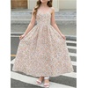 image:imageRoseSeek Girls Flowy Floral Midi Dresses Smocked Cami Sundress Beach Vacation Summer DressOrange Pink