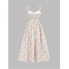 image:imageRoseSeek Girls Flowy Floral Midi Dresses Smocked Cami Sundress Beach Vacation Summer DressPink