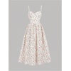 image:imageRoseSeek Girls Flowy Floral Midi Dresses Smocked Cami Sundress Beach Vacation Summer DressPink