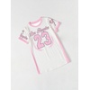 image:imageRoseSeek Girls Striped Number Graphic T Shirt Dress Short Sleeve Crewneck Summer A Line Jersey Mini DressMulticolor Print