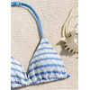 image:imageRoseSeek Girls Tie Dye Smocked 2 Piece Swimwear Sets Backless Halter Bikini Cute Brief Bathing SuitBlue and White