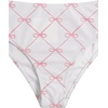 image:imageRoseSeek Girls Tie Dye Smocked 2 Piece Swimwear Sets Backless Halter Bikini Cute Brief Bathing SuitBow Pink