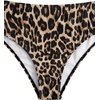image:imageRoseSeek Girls Tie Dye Smocked 2 Piece Swimwear Sets Backless Halter Bikini Cute Brief Bathing SuitCheetah Brown