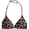image:imageRoseSeek Girls Tie Dye Smocked 2 Piece Swimwear Sets Backless Halter Bikini Cute Brief Bathing SuitCheetah Brown