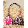 image:imageRoseSeek Girls Tie Dye Smocked 2 Piece Swimwear Sets Backless Halter Bikini Cute Brief Bathing SuitCoffee Brown