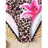 image:imageRoseSeek Girls Tie Dye Smocked 2 Piece Swimwear Sets Backless Halter Bikini Cute Brief Bathing SuitCoffee Brown