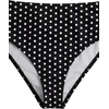 image:imageRoseSeek Girls Tie Dye Smocked 2 Piece Swimwear Sets Backless Halter Bikini Cute Brief Bathing SuitDots Black