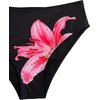 image:imageRoseSeek Girls Tie Dye Smocked 2 Piece Swimwear Sets Backless Halter Bikini Cute Brief Bathing SuitFloral Black