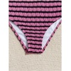 image:imageRoseSeek Girls Tie Dye Smocked 2 Piece Swimwear Sets Backless Halter Bikini Cute Brief Bathing SuitHot Pink and Black