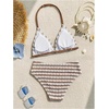 image:imageRoseSeek Girls Tie Dye Smocked 2 Piece Swimwear Sets Backless Halter Bikini Cute Brief Bathing SuitKhaki