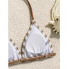 image:imageRoseSeek Girls Tie Dye Smocked 2 Piece Swimwear Sets Backless Halter Bikini Cute Brief Bathing SuitKhaki
