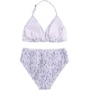 image:imageRoseSeek Girls Tie Dye Smocked 2 Piece Swimwear Sets Backless Halter Bikini Cute Brief Bathing SuitMauve Purple