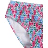 image:imageRoseSeek Girls Tie Dye Smocked 2 Piece Swimwear Sets Backless Halter Bikini Cute Brief Bathing SuitMulticolor Red