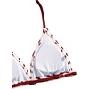 image:imageRoseSeek Girls Tie Dye Smocked 2 Piece Swimwear Sets Backless Halter Bikini Cute Brief Bathing SuitRed Striped