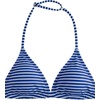 image:imageRoseSeek Girls Tie Dye Smocked 2 Piece Swimwear Sets Backless Halter Bikini Cute Brief Bathing SuitStriped Blue