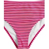 image:imageRoseSeek Girls Tie Dye Smocked 2 Piece Swimwear Sets Backless Halter Bikini Cute Brief Bathing SuitStriped Hot Pink