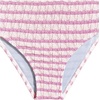 image:imageRoseSeek Girls Tie Dye Smocked 2 Piece Swimwear Sets Backless Halter Bikini Cute Brief Bathing SuitStriped Purple