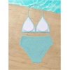 image:imageRoseSeek Girls Tie Dye Smocked 2 Piece Swimwear Sets Backless Halter Bikini Cute Brief Bathing SuitTeal Blue