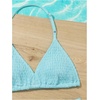 image:imageRoseSeek Girls Tie Dye Smocked 2 Piece Swimwear Sets Backless Halter Bikini Cute Brief Bathing SuitTeal Blue