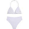 image:imageRoseSeek Girls Tie Dye Smocked 2 Piece Swimwear Sets Backless Halter Bikini Cute Brief Bathing SuitWhite and Red