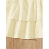 image:imageRoseSeek Girls Tiered Layer Shirred Boho Smocked Skirts Casual Cute High Waisted Pleated Ruffle Flowy Elastic SkirtsApricot