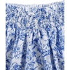 image:imageRoseSeek Girls Tiered Layer Shirred Boho Smocked Skirts Casual Cute High Waisted Pleated Ruffle Flowy Elastic SkirtsBlue and White